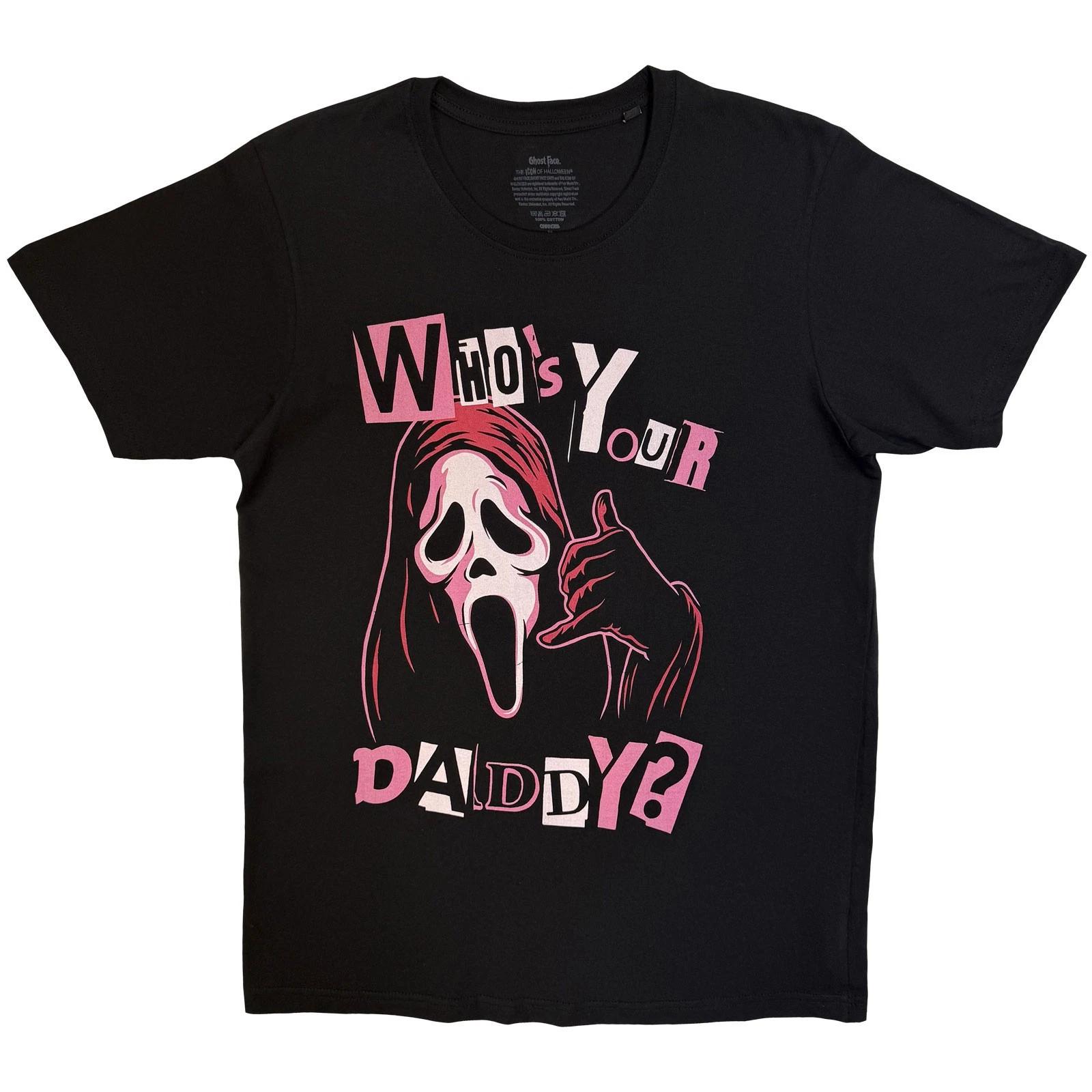 Ghostface Unisex T-Shirt: Who s Your Daddy? Large / Black 3XL