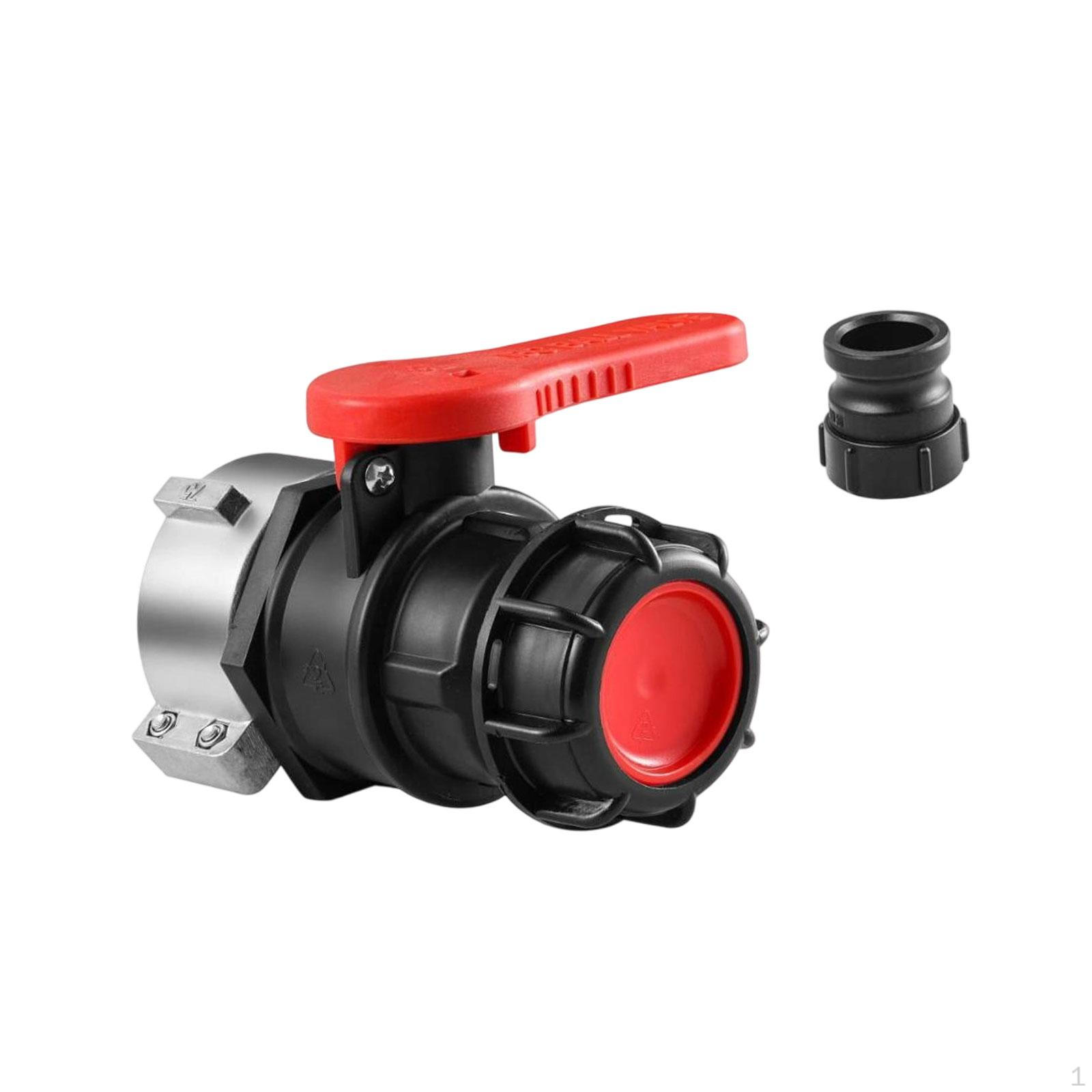 

IBC Tank Valve Switch Heavy Duty Dn50 Connector Reusable for Water Liquid Container Adapter