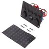 SXR-5 Gang 12V/24V Inline-Fuse Box LED Switch Panel Dual USB Car Boat Truck Camper