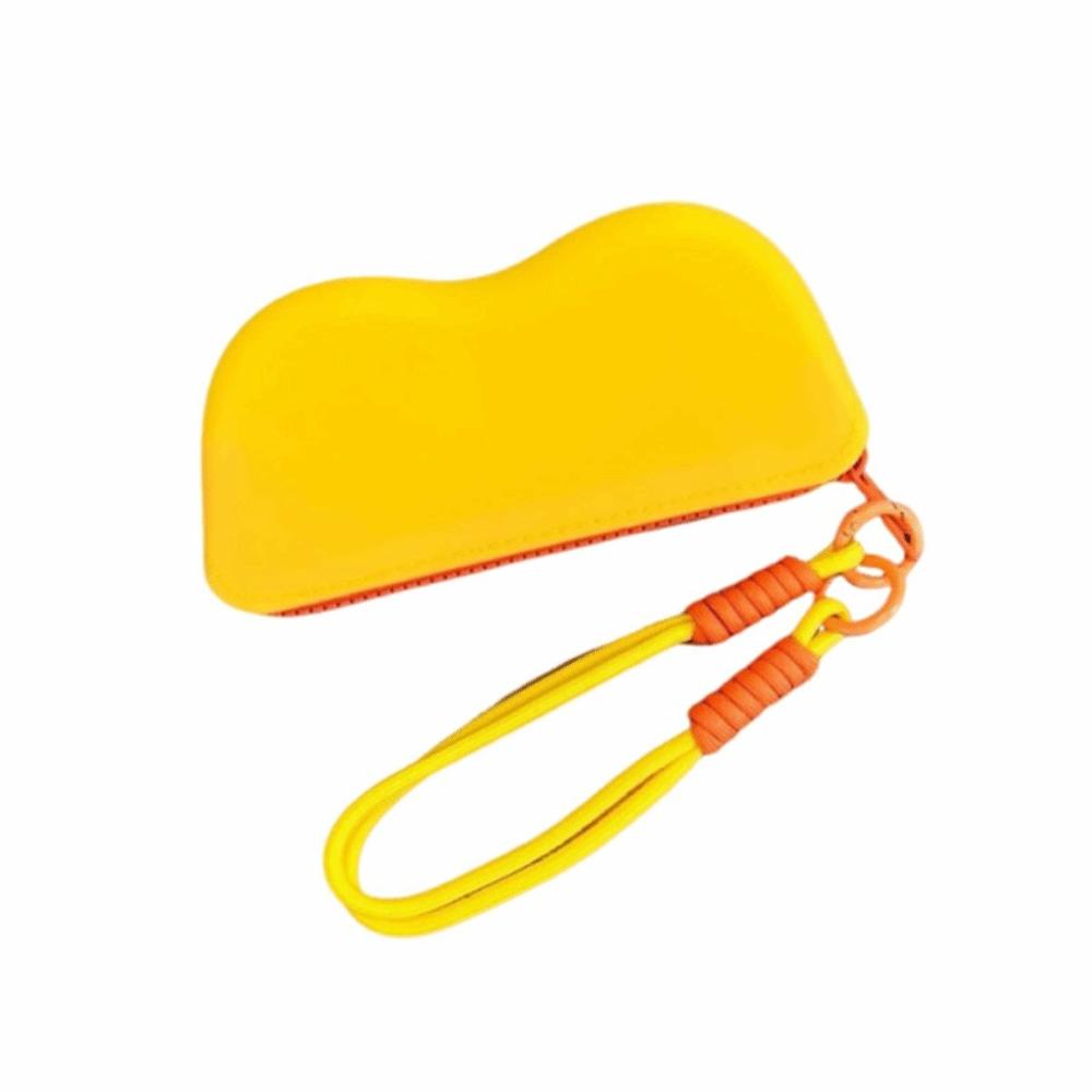 Waterproof Silicone Glasses Bag Candy Color Eyeglasses Case Sunglasses Storage Pouch  Travel Use