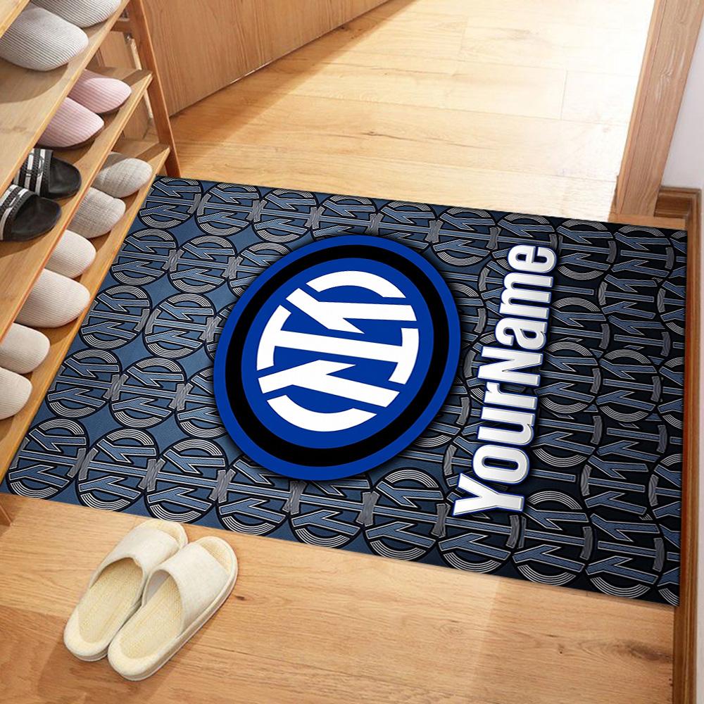 Inter Milan Customized Name Area Rug Perfect for Living Rooms Decorate room Playrooms Balcony Anti-slip Rug Anime Office Decor Spiritual Gift