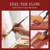 7PCS Angled Bristle Tips Short Handle Art Brush Set Acrylic Painting Brushes  Acrylic Painting