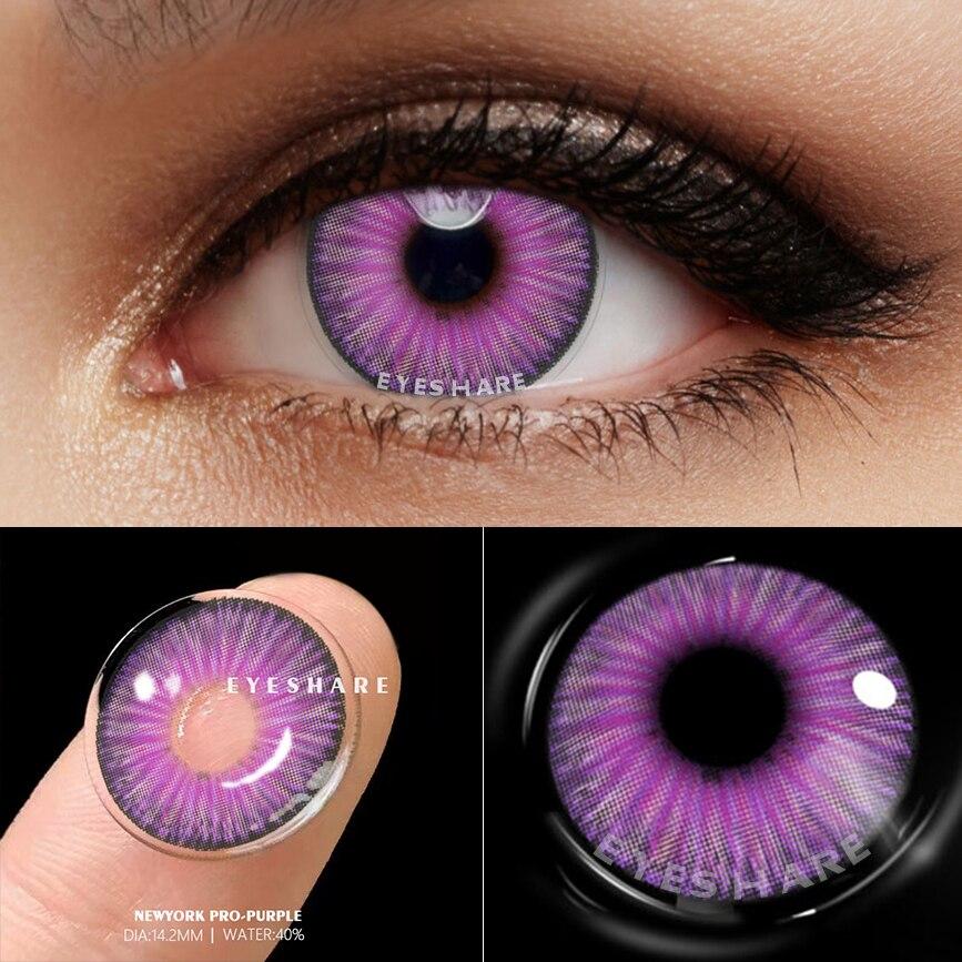 Eyeshare Soczewki kontaktowe Halloween Color 1 para powiększające oczy kolorowe cosplay anime Contactlen kosmetyczne makijaż kolorowe soczewki kontaktowe