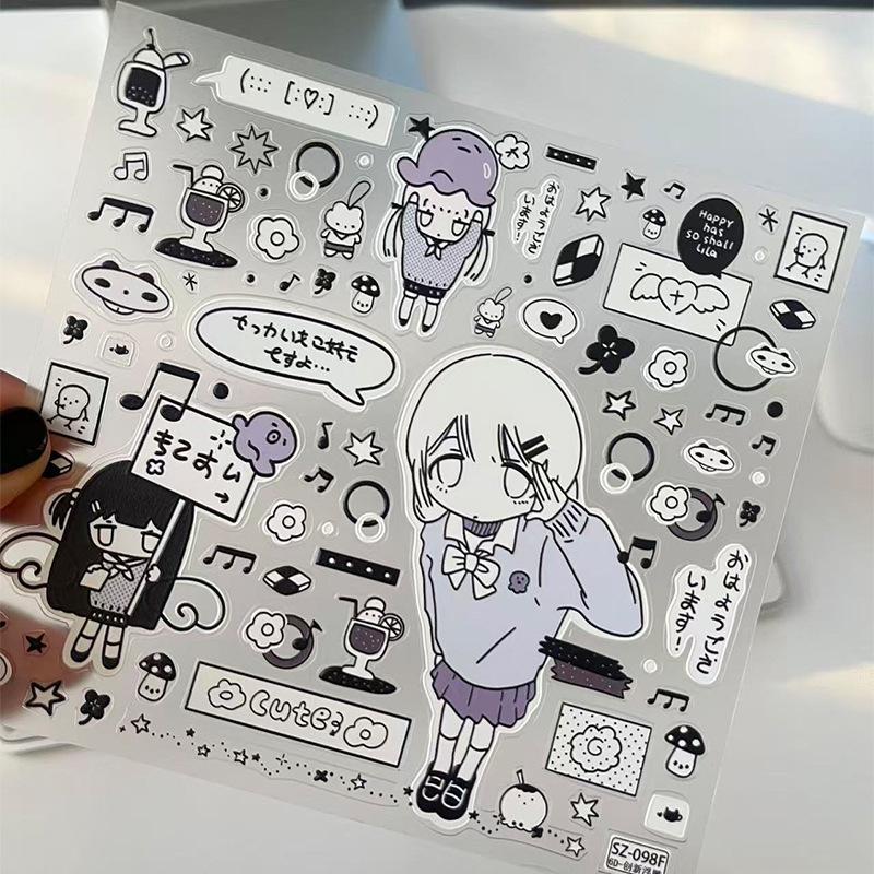 Sky Manga Creative Cute DIY Journal & iPhone 17 Pro Max Stickers
