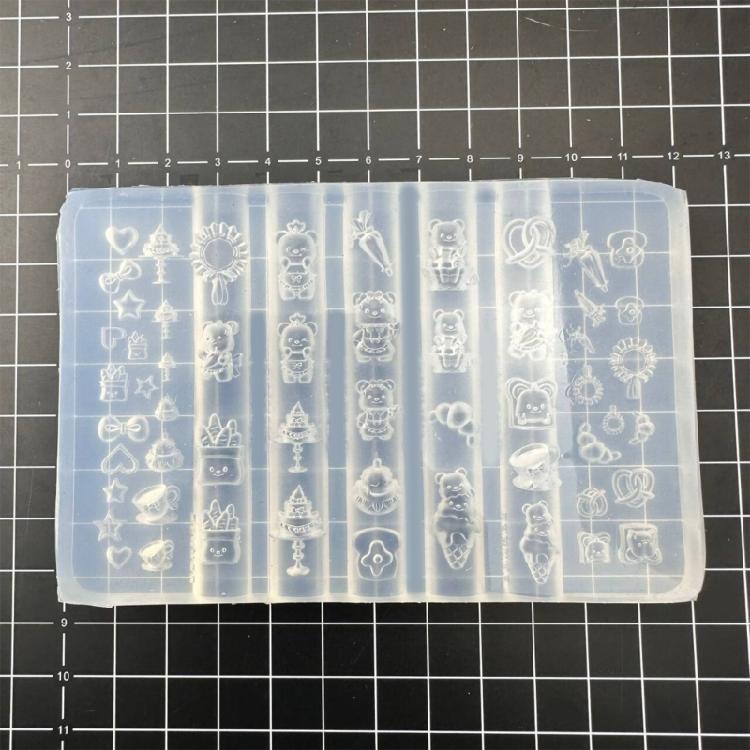 Akcesoria Artystyczne Formy Deserowy Niedźwiedź Tematyczne Paznokcie Formy do Projektowania Paznokci Formy do Zdobienia Paznokci do Delikatnych Wzorów Manicure