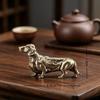 Loyale Messing Dackel Figur Langer Körper Kurze Beine Hund Metall Statue Miniatur Tischdekoration Für Heimdekor Handwerk Geschenk