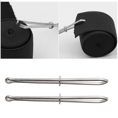 2Pcs High Quality Garment Clips Sewing Diy Tools Elastic Band Tape Punch Cross Stitch Practical Wear Elastic Clamp