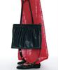 Partimento Women 2Way Studded Shirred Flat Bag_Navy