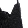 Metallic Cord Pattern Knit Tote Bag One-handle