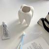 Funny Tooth Shape Ceramic Pen Holder Pencil Pot Storage Container Desk Pen Stand Succulent Pot Organizer Home Decoration Planter