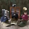 Vintage Embroidered Baseball Cap Women'S Autumn Outdoor Fishing Sunscreen Hat Trend Embroidered Soft Top Hat