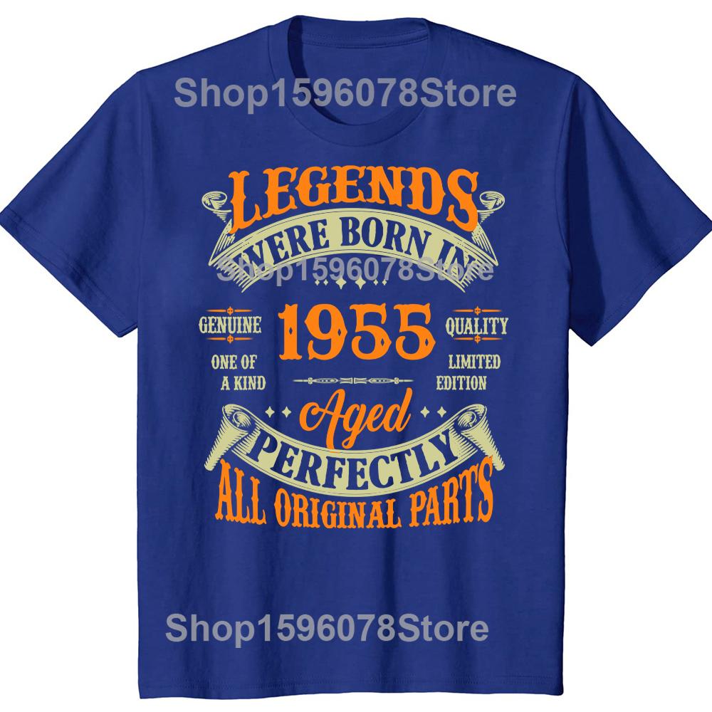 Vintage 1955 69 Years Old T Shirt Men Cotton T-Shirt Tshirt Camiseta Novelty Funny Street Cotton Men Top T-Shirts Design