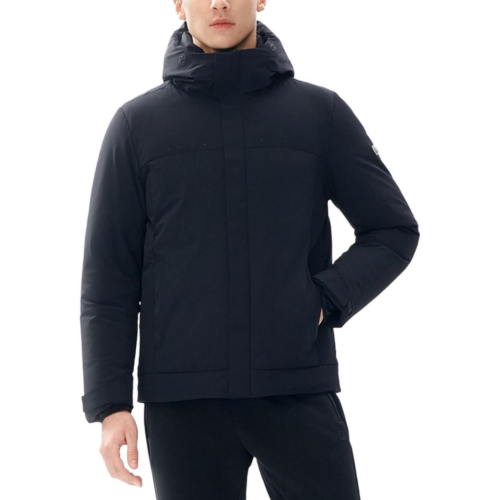 FILA Simple Business Casual Warm Long Sleeve Down Jacket Men Outerwear Black F11M247910F-BK