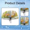 Clear Canopy Umbrella for Travel, Compact Flower Design Kids And Women