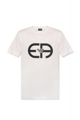Emporio Armani Men's Bianco T-shirt - Size: M