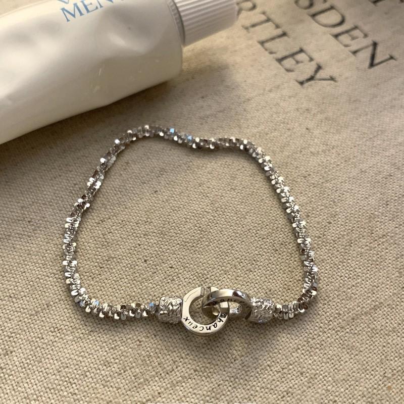 Ring Double Sophisticated Alloy Bracelet For Women Distinctive Style Accessories