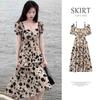 2024 Women's French-Style Floral Hepburn Summer Dress - High-End Vacation Wear