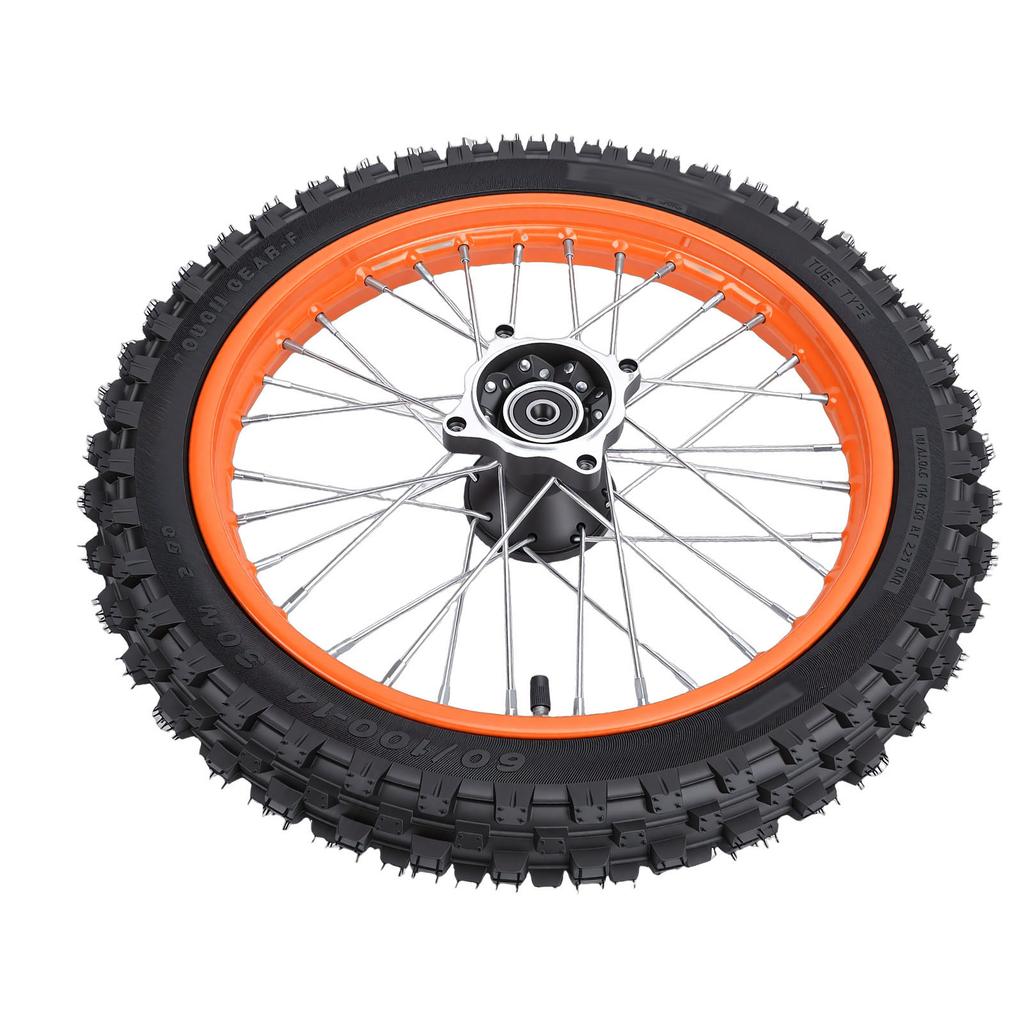 14 Inch Front Wheel Rim Tire Assembly 60 100 14 Tire Inner Tube 12mm Axle Rim Replacement for Tuttio Soleil01 Electric
