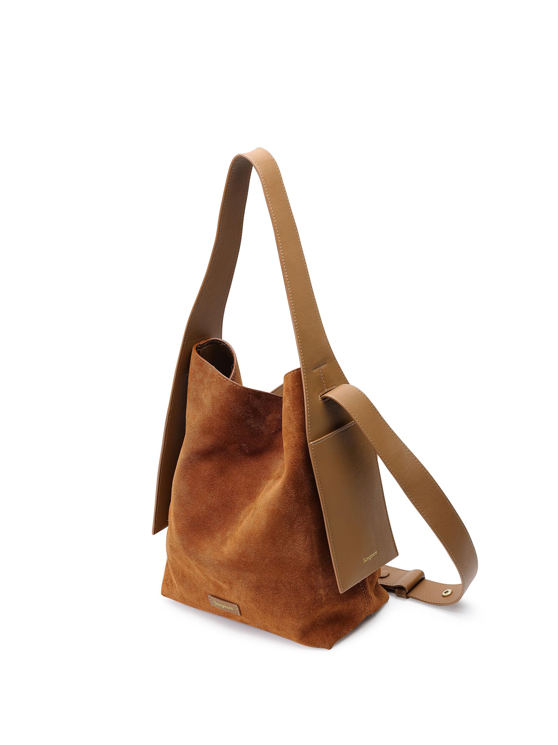 

Drippy Tote Bag Genuine Leather Suede Bag Leather Large Capacity Shoulder Bag Vertical Large Commuting Casual 3way M [Songmont] Men s Women s