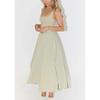 Summer Sexy Solid Color Straps Slimming Mid-Length Dress