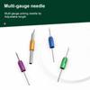 Punching Needle Embroidery Set with 4 Punching Needle Head 2 Threader Wood Handle Embroidery Pen for Embroidery Craft