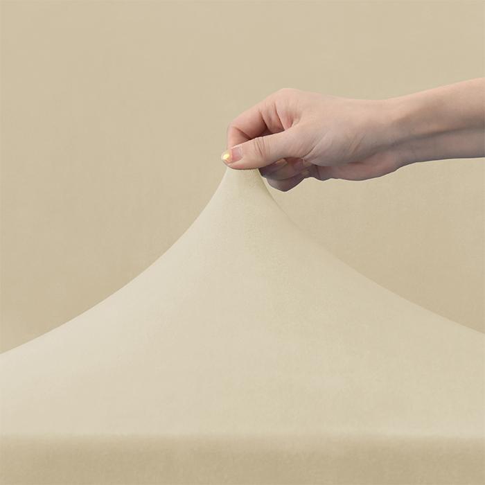 Funda Para Sillón Pequeño S, Terciopelo, Crema
