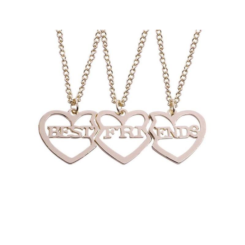 Romantische Beste Freunde Honig Liebe Paar Anhänger Halskette 2 Stück/Set Regenbogen Gebrochenes Herz BFF Gute Freunde Freundschaft Schmuck Geschenk