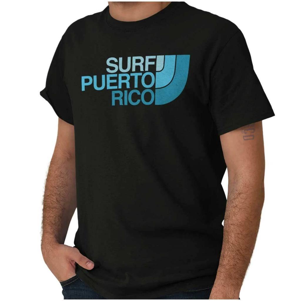 Surf Puerto Rico Country Pride Island PR Womens or Mens Crewneck T Shirt Tee
