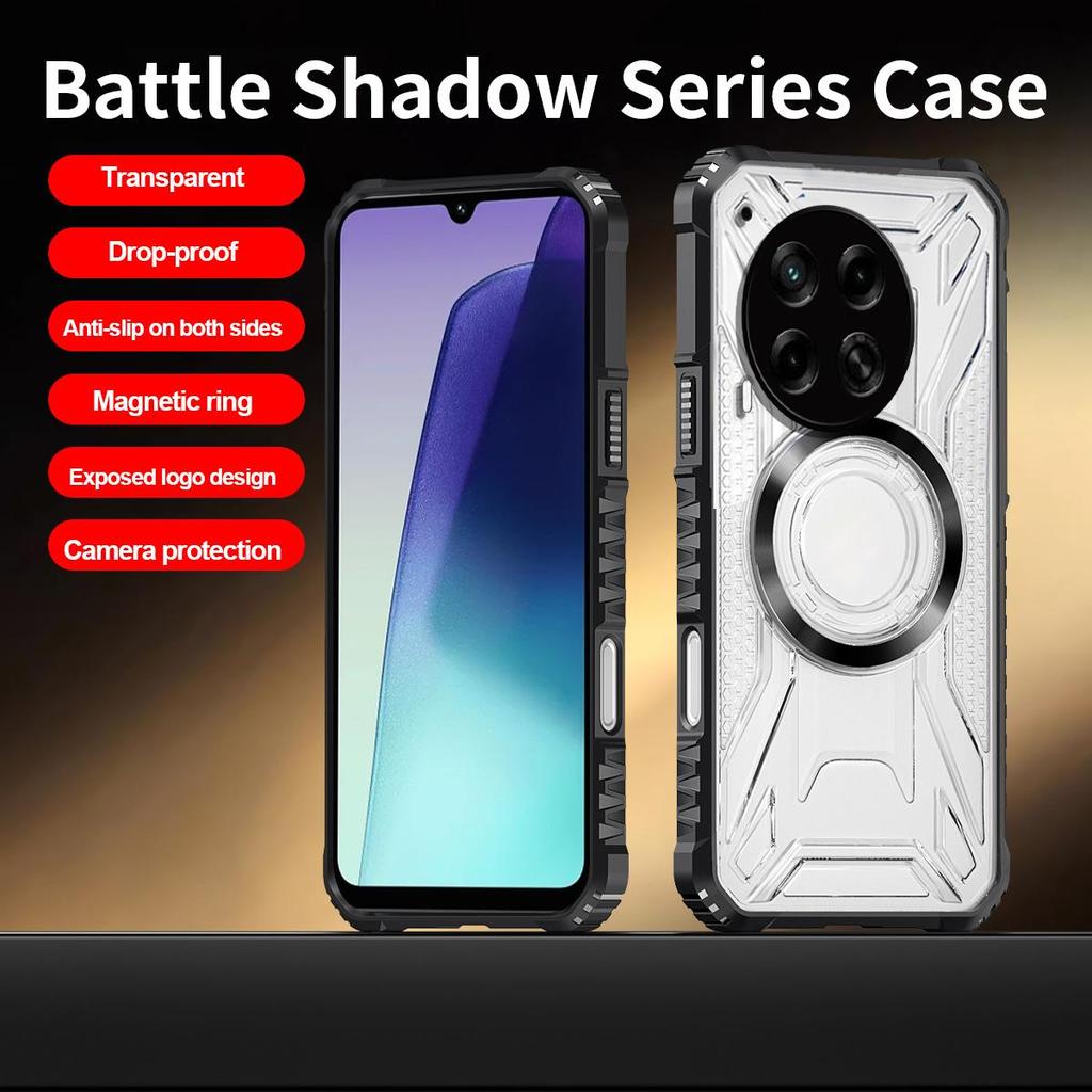 Battle Shadow Series Armor Phone Case for TECNO CAMON 30 4G/5G Shockproof Anti‑Drop Protective Cover