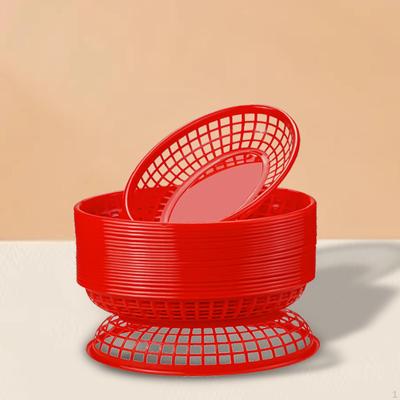 24 Pieces Fast Food Baskets Serving Tray Bread Fry for Crafts