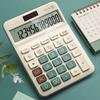 Mechanical Calculator 12 Digit Large LCD Display Big Buttons Easy To Press Compact Size Portable Colorful Calculator