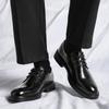 3282 Men's Shoes New Men's Leather Shoes Men's Black Casual Leather Shoes Men's Formal Leather Shoes Business Wedding Groom Shoes
