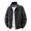 Vielseitige Jacke Herren Saison Neu Stehkragenjacke Herren Mittelgrüne Jacke Lockeres Oberteil