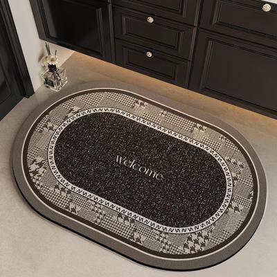 Quick-Dry Diatomaceous Earth Bath Mat: Water-Absorbent, Dirt-Resistant, and Easy-Care Floor Mat for Bathroom or Toilet Entrance