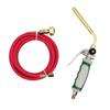 LPG Hand Torch Flamethrower Double Switching Liquefied Gas Welder Spiraled Flame with 1.6m Rubber Hose Welding Equipment