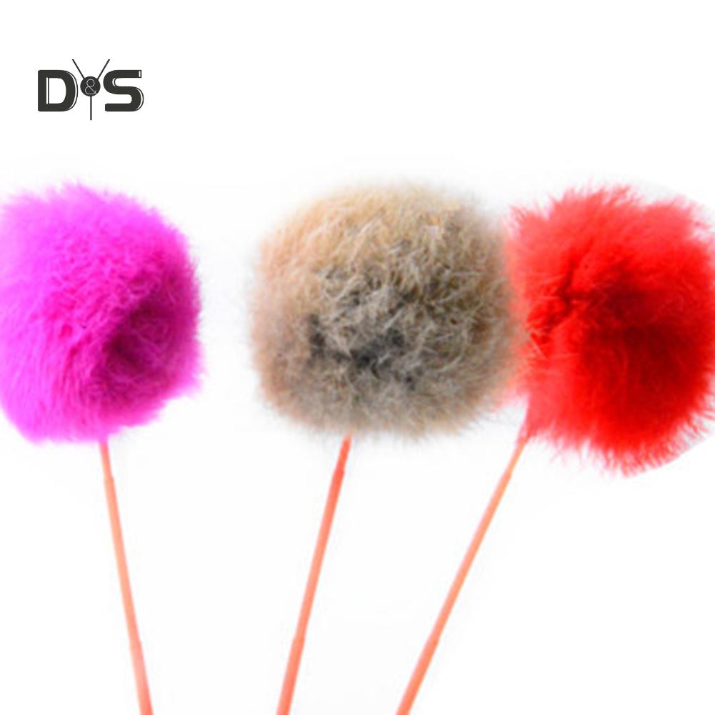 Buy Puppy Town Interactive Kitten Play Faux Rabbit Fur Fluffy Ball Pet ...