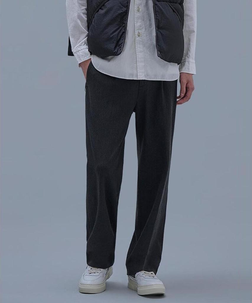 SHIFT.G Ordinary Onetuck Slacks Ash