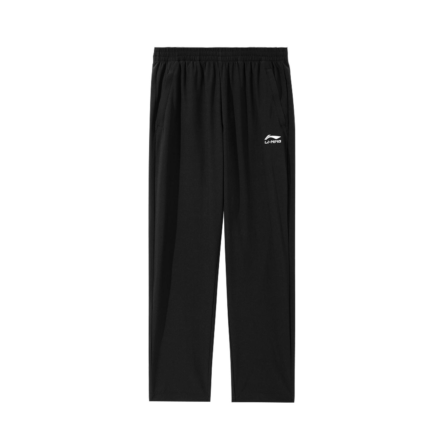 

Li Ning Спортивная Мода Серия Вышитый Логотип Средняя Посадка Свободный Крой Прямые Вязаные Брюки Унисекс F-AYKT745 XL