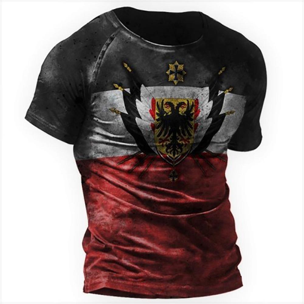 Vintage trička pro muže 3D tisk Klasické Eu/Us Pánské tričko Street volné 6xl Top tričko Pánské oblečení oversize Pánské košile
