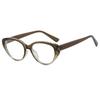 Personalized Cat Eye Anti-blue Light Glasses For Women Myopia Glasses Fashionable Flat-light Glasses 9027