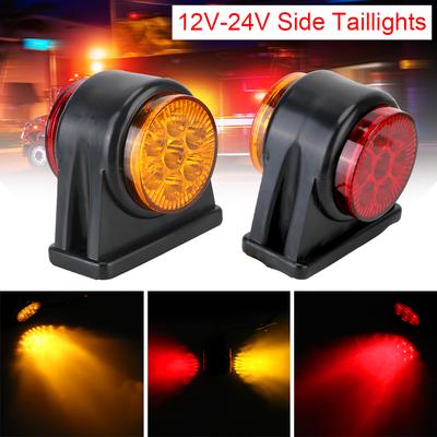 Truck Lamp 12V-24V 14 LED Side Marker Light Turn Signal Clearance Light Yellow Red Indicator Lamp