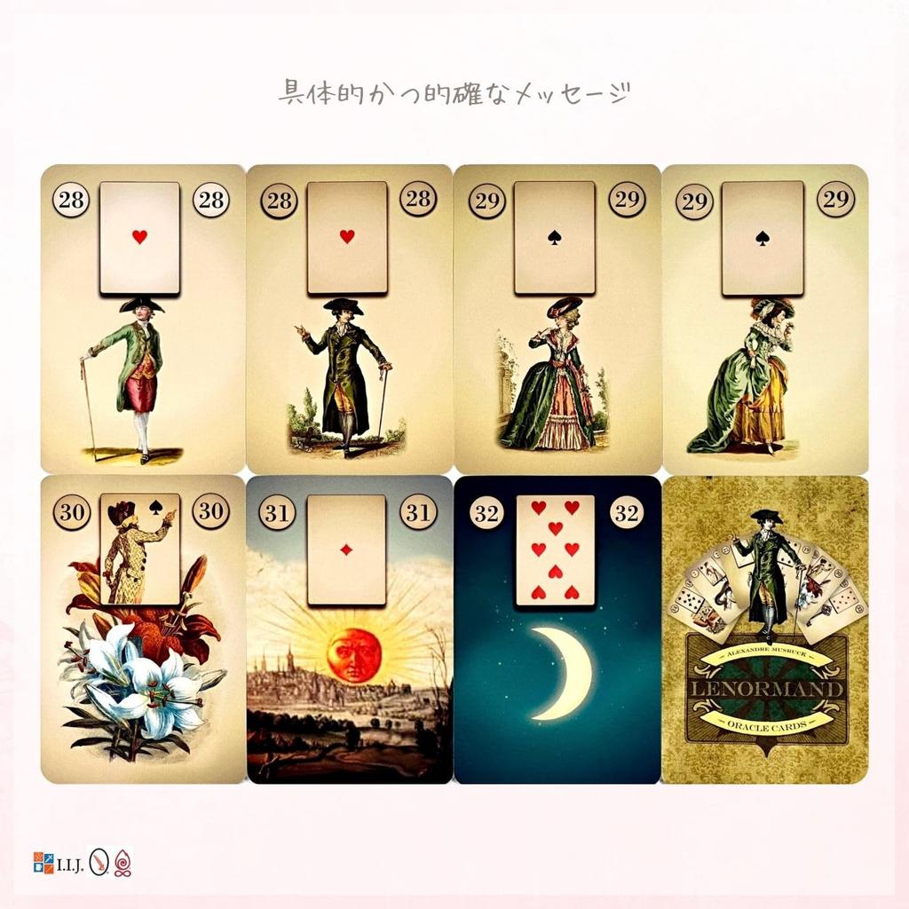 Lenormand Cards Lenormand Oracle Cards Schaefer Lenormand Oracle Cards Oracle Cards Fortune Telling Retro Classic Japanese Instruction Manual Included