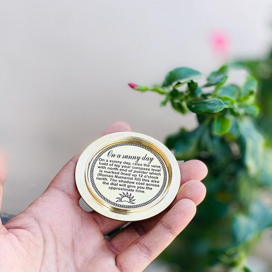 Brass Engraved Compass I Stanley London 1862, Direction Compass, for Anniversary, Baptism Gift, Birthday Gift, Groomsmen Gift