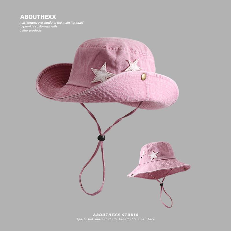 Fisherman Hat Summer Sun Protection Wide Brim Adjustable For Men Women