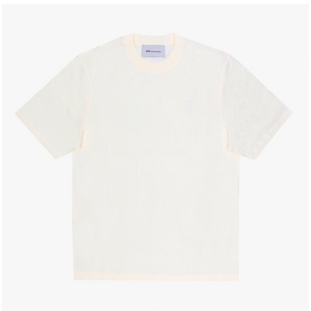 Футболка Ami с тисненым логотипом-сердцем T726136 UTS341 726 136 (XS)