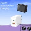 USB Fast Wall Charger Block 20W Multi-interface PD Power Adapter For Laptops Smart Phone Tablet PC 3C Safety Certification