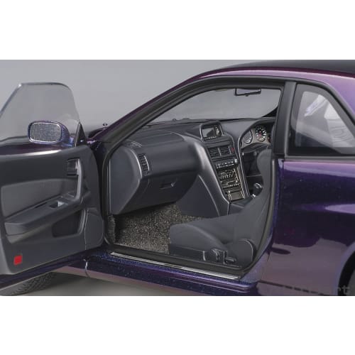 AUTOart 1/18 Scale Nissan Skyline GT-R (R34) V-Spec II BBS LM Wheel Version, Midnight Purple III, Finished Product