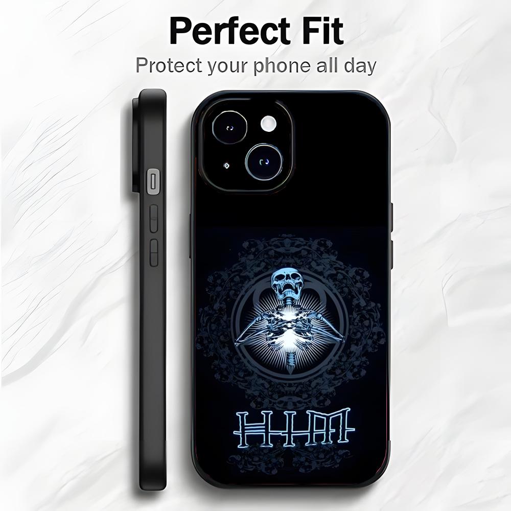 Dark Band HIM H-His Infernal Majesty Phone Case Phone Case Soft Packaging Lightweight For iPhone17 16 15 14 13ProMax
