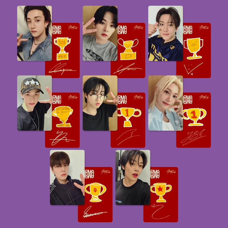 Skzoo Stray Kids DOIT KARMA Pop Up Fotokort Hyunjin Bang Chan Han Idol Samlarvärda Merch-Kort För Fans Samlarpresent
