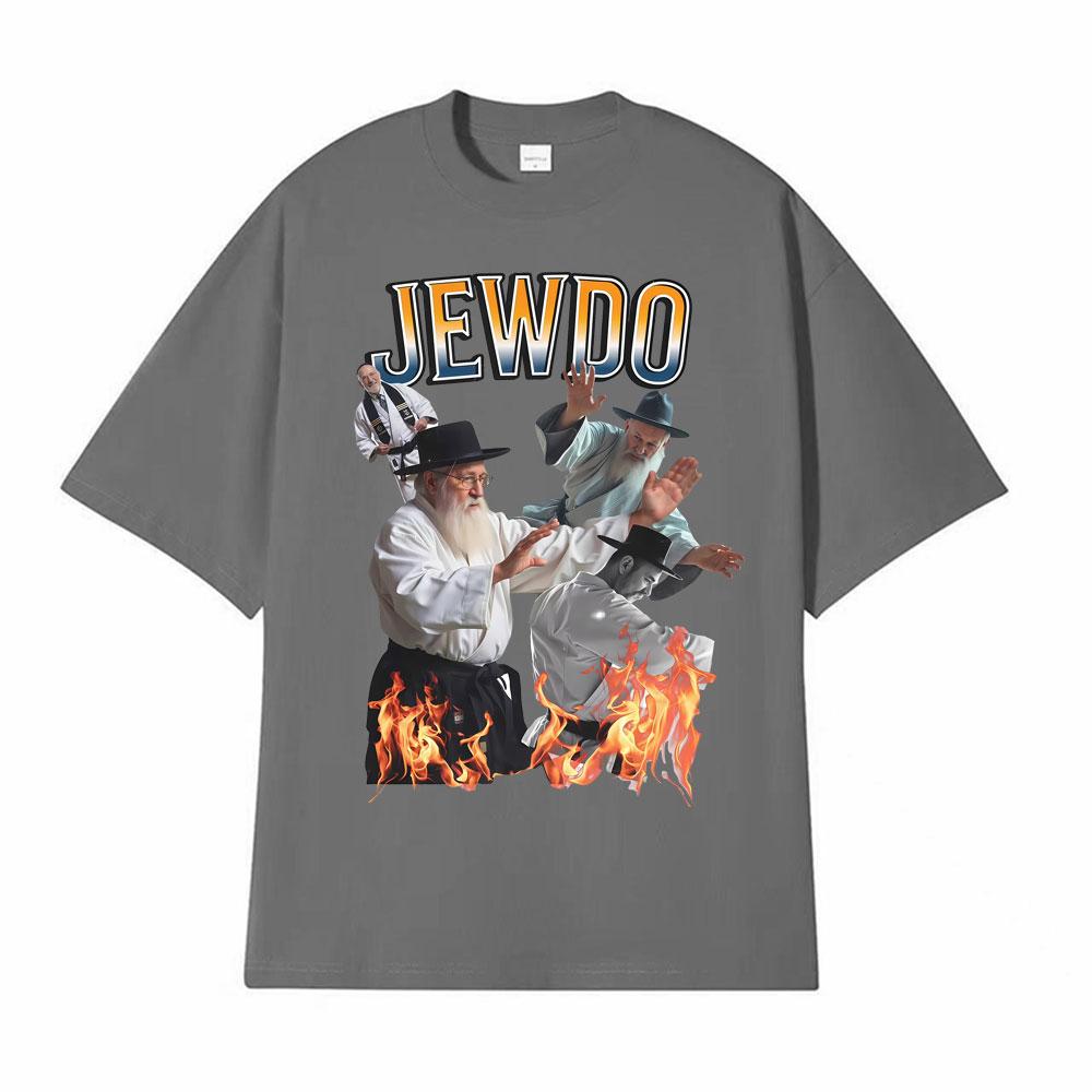 XIXI Fashion Grappige Meme Joodse Judo Meme Cadeau voor Joodse T-shirt Mannen Vrouwen Vintage Mode Y2K Klassiek T-shirt Hoge Kwaliteit Oversized T-shirts S